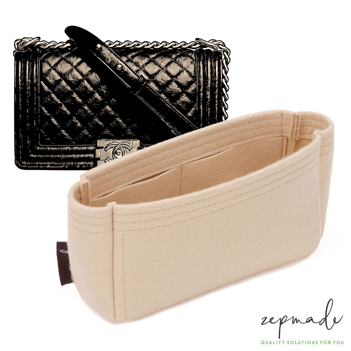 Chanel Boy Models Handbag Organizer Insert