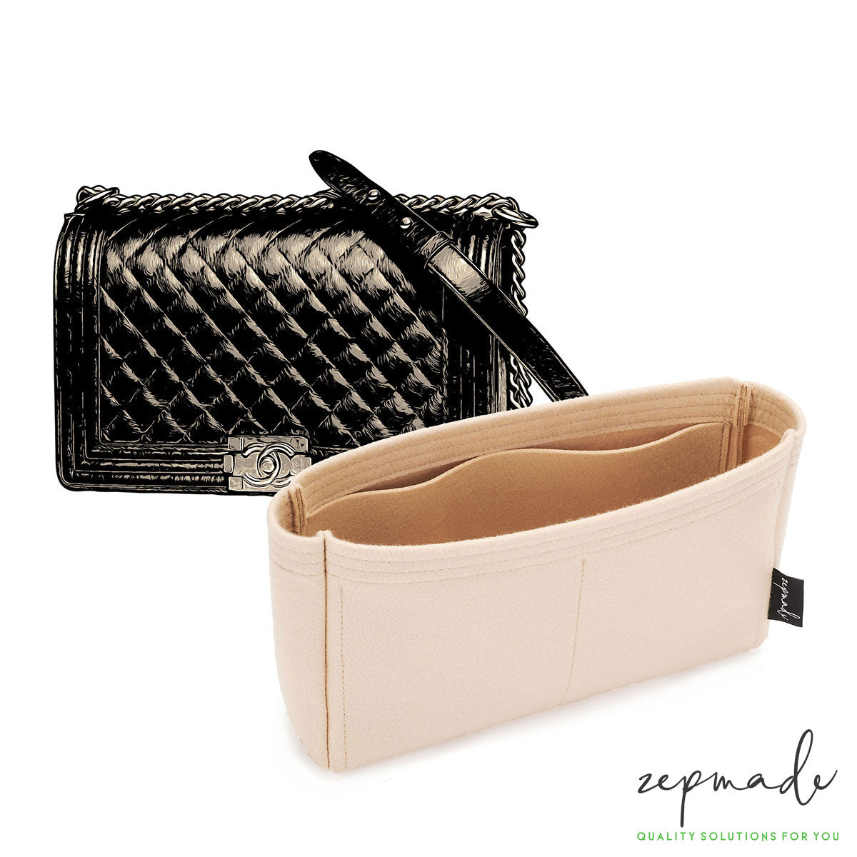 Chanel Boy Models Purse Organizer Insert