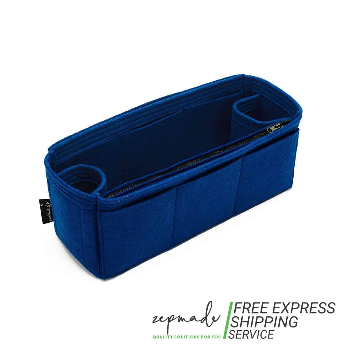 Custom Size Bag Organizer with Zipper Side Pouch and Double Bottle Holders