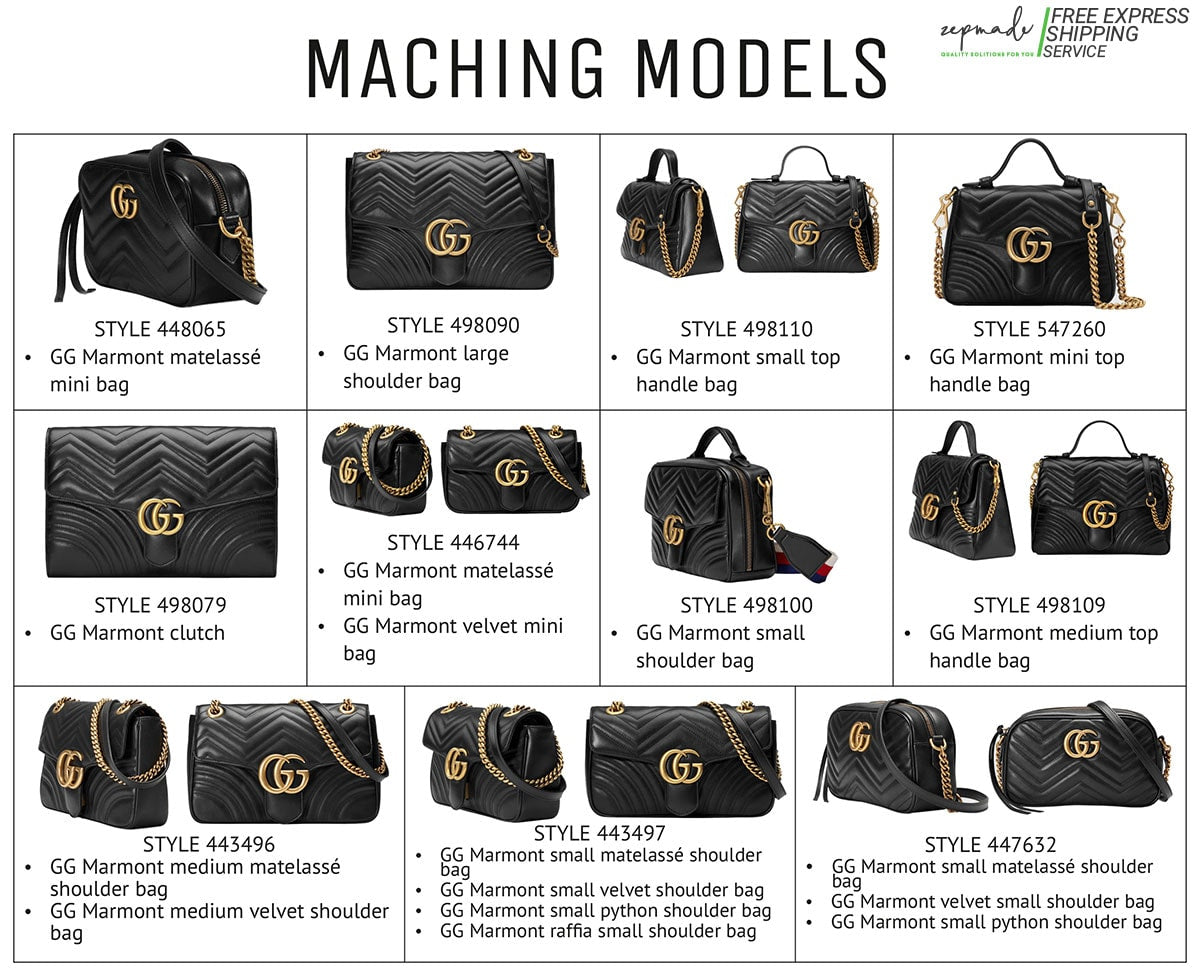 Gucci Marmont Bag Models Organizer Insert, Classic Model Bag Organizer
