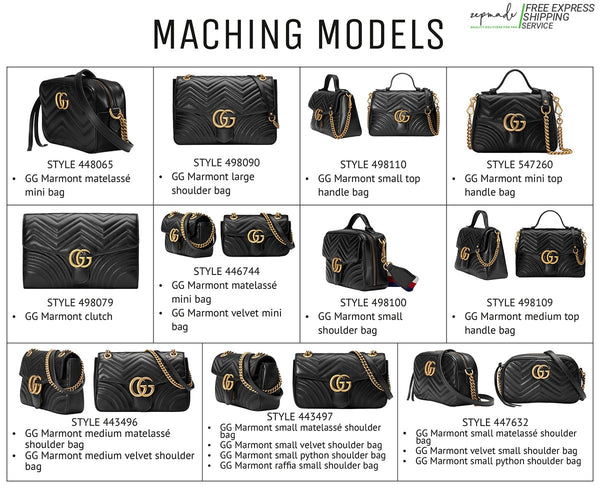 Gucci Marmont Large Shoulder Bag Organizer Insert, Classic Model Purse -  Zepmade
