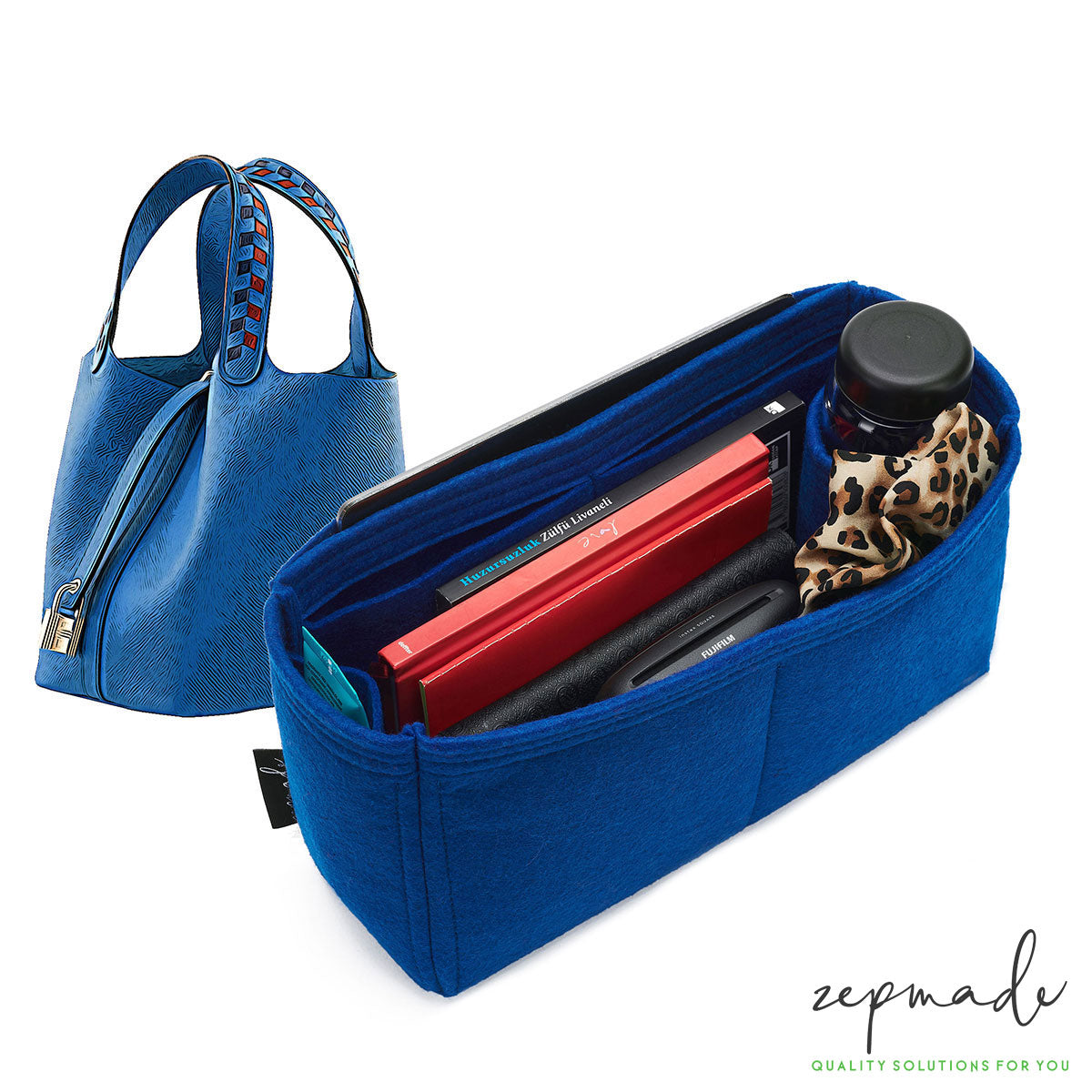 Hermes Picotin Bag Models Organizer Insert, Bag Organizer with Single Bottle Holder