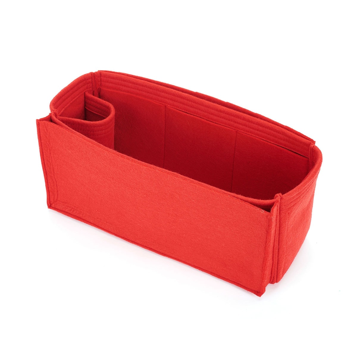 Purse Organizer Insert for Celine Horizontal Cabas, Bag Organizer with Laptop Compartment and Single Bottle Holder