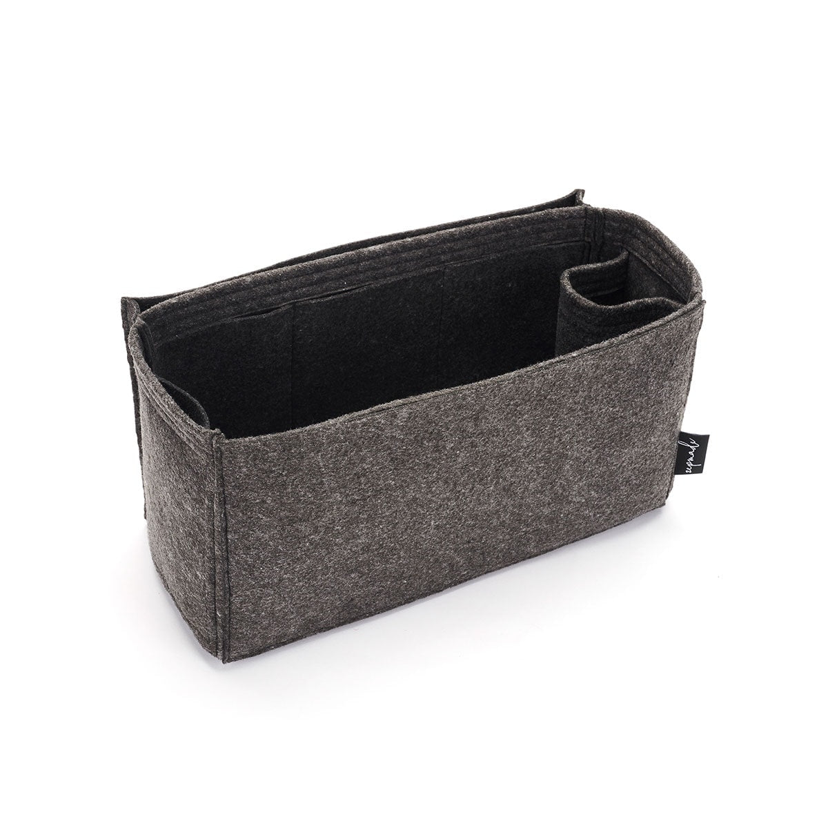 Purse Organizer Insert for Celine Horizontal Cabas, Bag Organizer with Laptop Compartment and Single Bottle Holder