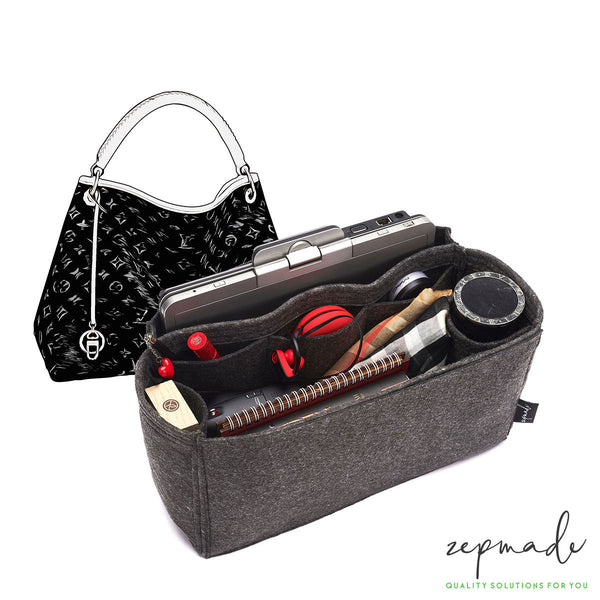 Handbag Organizer with Detachable Zipper Top Style for Artsy MM and Artsy GM