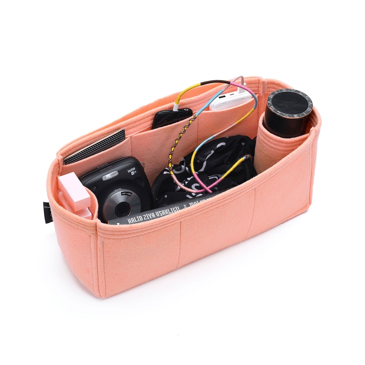 Annabel Ingall Large Isabella Tote Organizer Insert, Bag Organizer with Single Bottle Holder