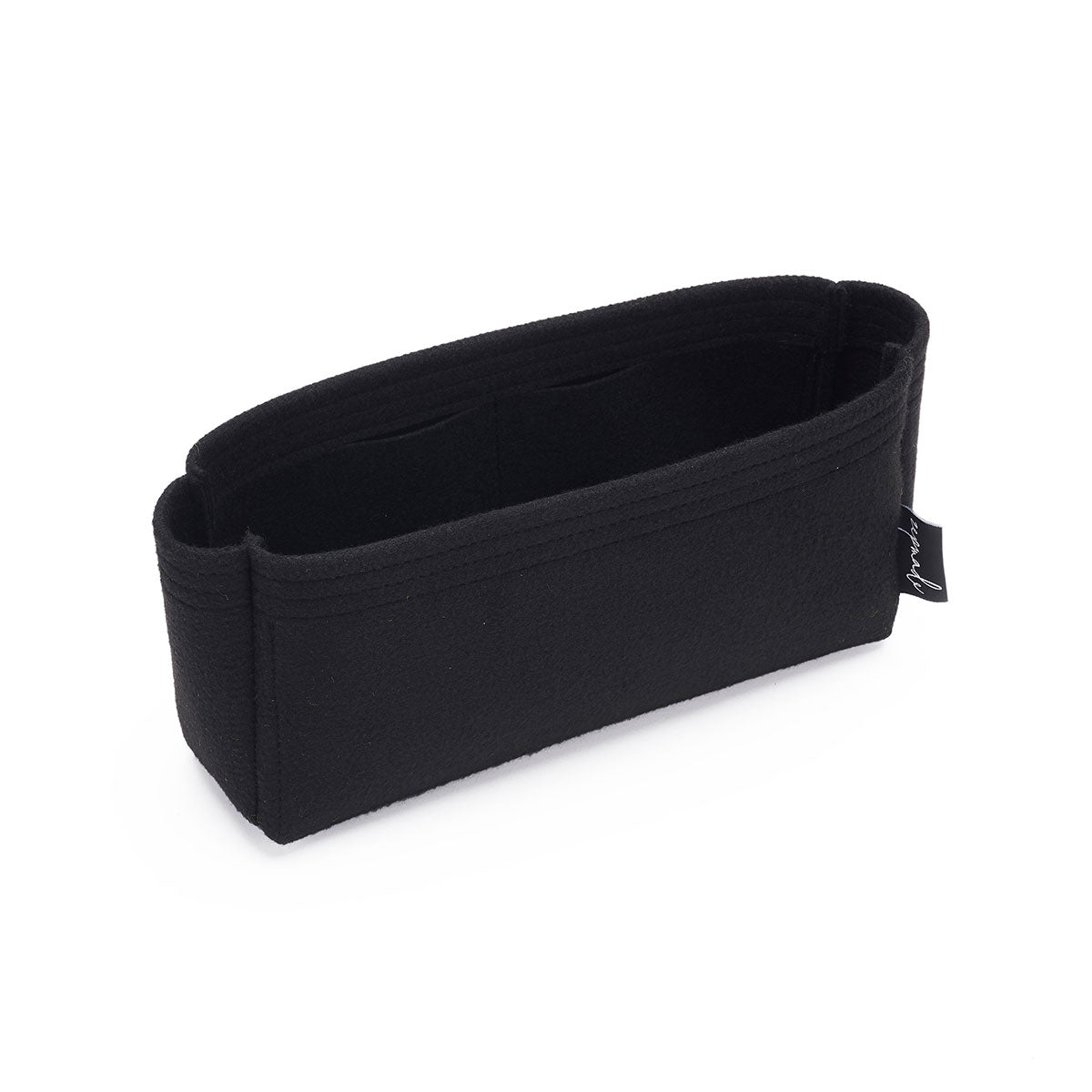 Purse Organizer Insert for Chanel 19 Large Bag Organizer with Side Zipper Pocket Black 1016 27 * 8 * 15cm
