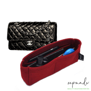DGAZ Purse Organizer Insert For Chanel CF Bags，Silk Bag Organizer，Luxury  Handbag & Tote Shaper (Fuchsia,Medium 25)