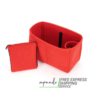 Custom Size Bag Organizer with Zipper Middle Pouch and Double