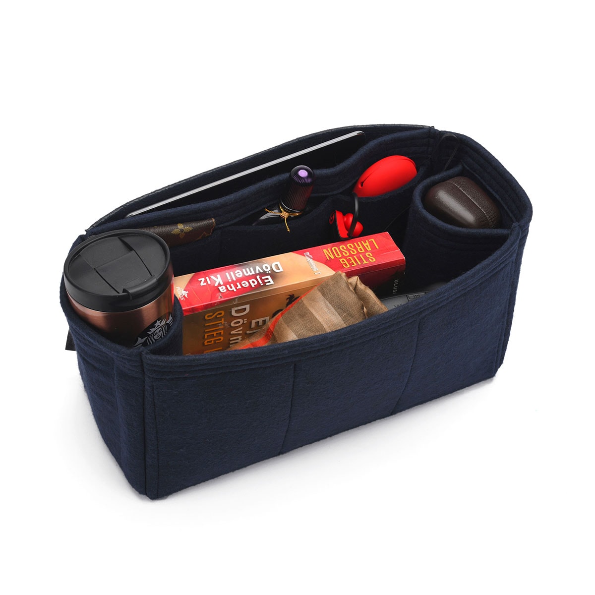 Tote Bag Organizer For Louis Vuitton Artsy MM Bag with Double Bottle Holders