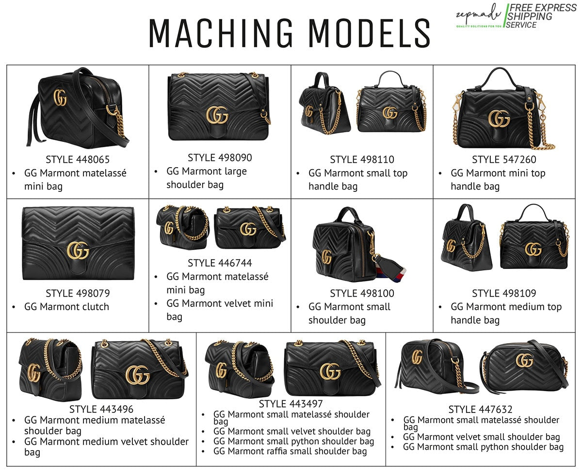 Branded Lifestyle Shopper - Gucci Marmont Size Comparison