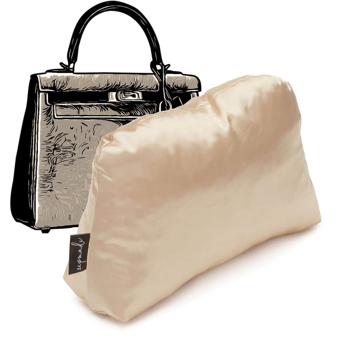 Custom Birkin 30 Handbag Storage Pillow Shaper (Select Color: Black)
