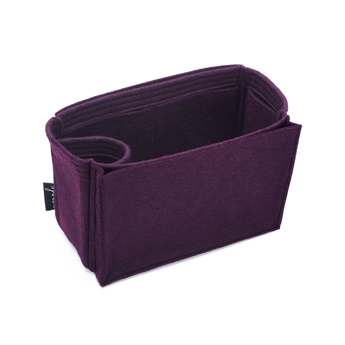 Customizable Velvet Tote Bag Organizer, Purse Insert (Open Pockets