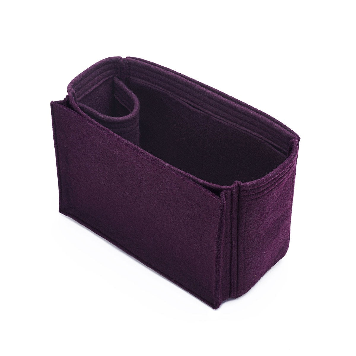 DGAZ Purse Organizer Insert Fits LV Neverfull Mini/PM/MM/GM Bags，Silk Bag  Organizer，Luxury Handbag & Tote Shaper（MM）