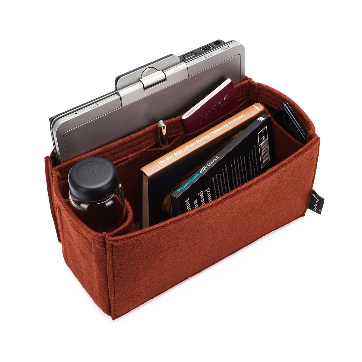 Custom Size Bag Organizer with Laptop Compartment and Pen Holder