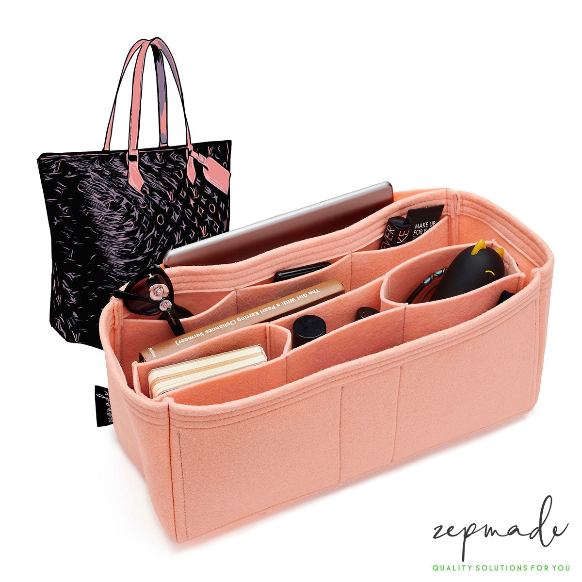 Handbag Organizer with All-in-One Style for Louis Vuitton Neverfull PM, MM  and GM