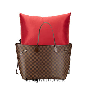 Satin Pillow Luxury Bag Shaper For Louis Vuitton Onthego PM/MM/GM  (Burgundy) (More colors available)